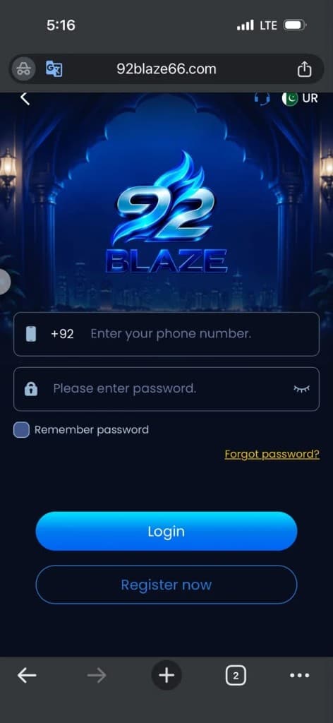 92 Blaze Register