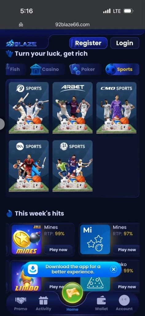 92 Blaze Sports Games
